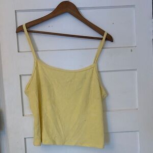 Yellow Women's Spaghetti Strap Top
